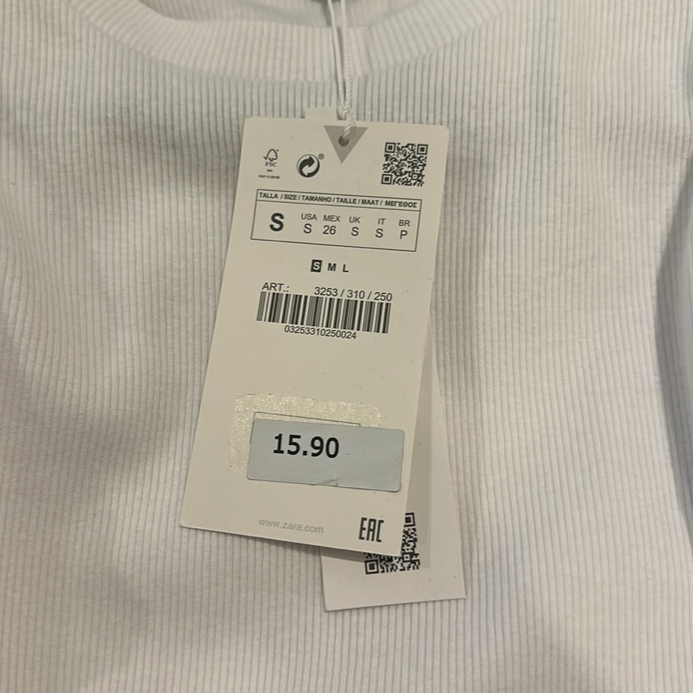 Zara White Ruffle Top - Picture 5 of 5